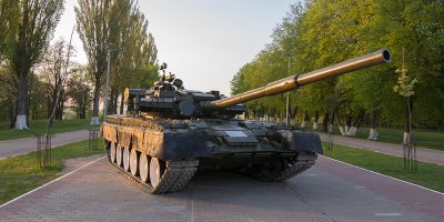 Экспозиция военной техники на «Кургане Славы»